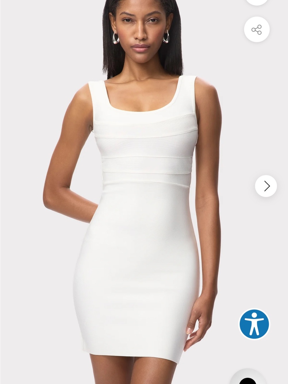 Herve Leger White Mini Dress